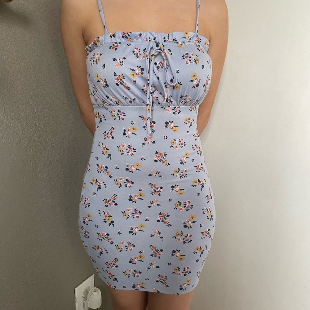 Floral Bodycon Mini Dress